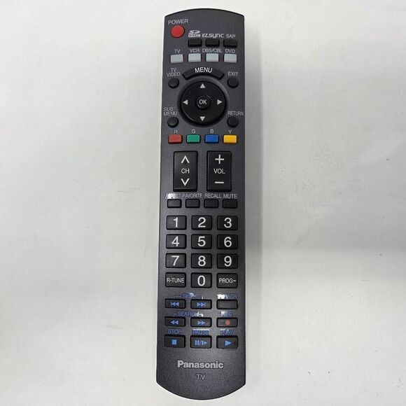 GENUINE PANASONIC N2QAYB000100 LCD TV REMOTE CONTROL PT-50LCZ70 TH-42PC77U - Picture 1 of 4